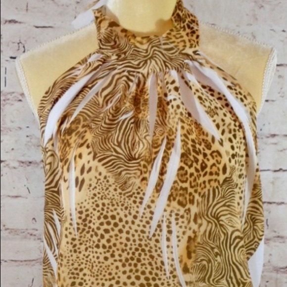 Backless Marciano leopard top - Picture 1 of 4